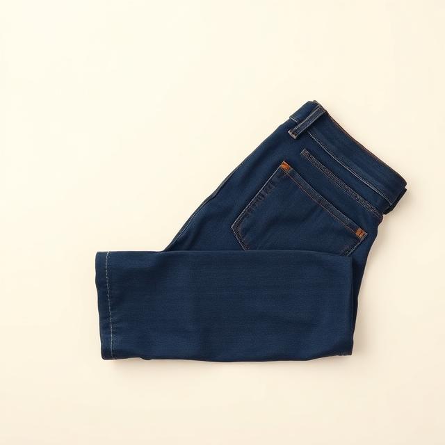 Indigo straight jeans